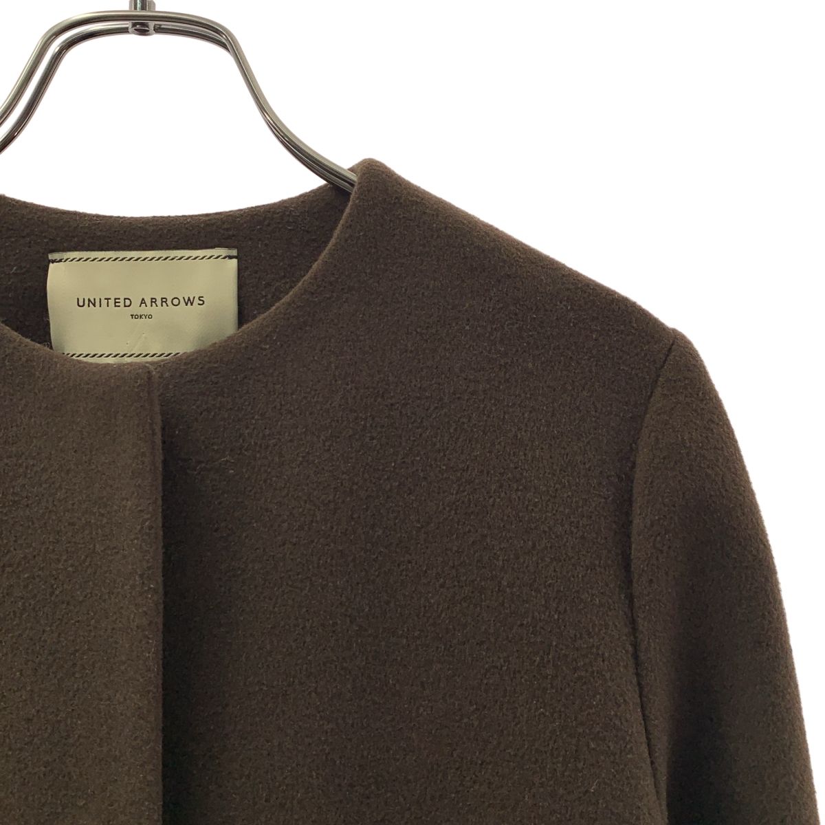 UNITED ARROWS / ユナイテッドアローズ | ノーカラーベルラインコート