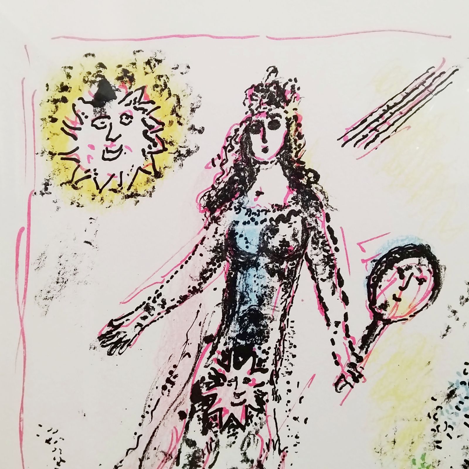 シャガール 魔法と王国 1972年 リトグラフ 限定205部 ムルロー工房 額