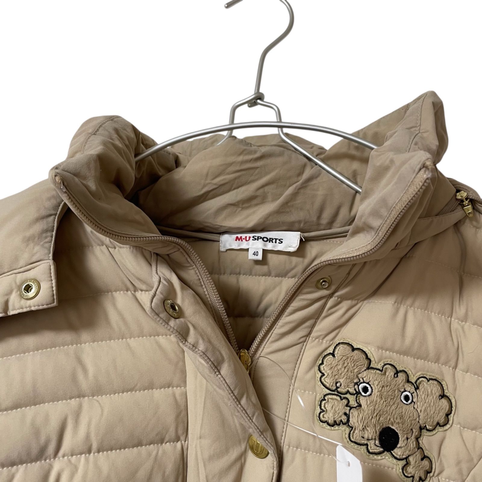 美品　  ダウン　ベージュ　M/M ZK19 M-U SPORTS エムユースポーツ ダウンコート ダウンジャケット