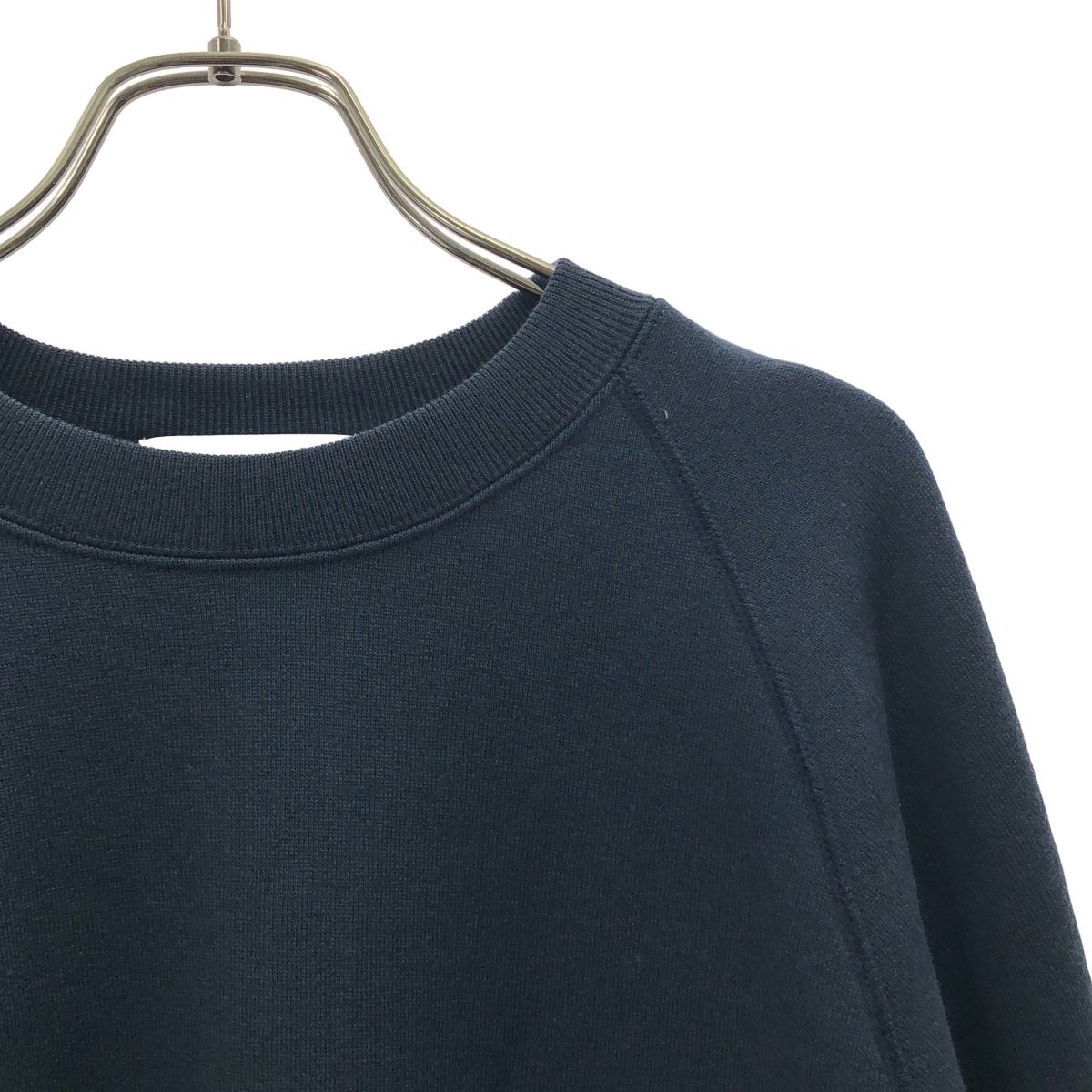 【美品】  Graphpaper / グラフペーパー | Bulky Wool Terry Crew Neck Sweat ウール コットン クルーネック スウェット | 2 | ネイビー | メンズ 美品】 Graphpaper / グラフペーパー | Bulky Wool Terry Crew Neck