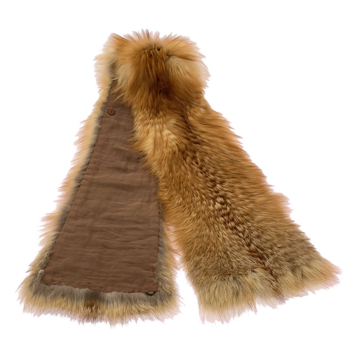 FENDI カシミア フォックスファー ストール マフラー 保存袋 美品】 FENDI / フェンディ | フォックスファー 裏地シルク ショール