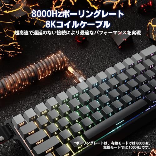 【新品】ラピッドトリガー ゲーミングキーボード テンキーレス有線64861 ラピッドトリガー 日本語配列 ワイヤレス」の人気商品一覧 | 安い商品