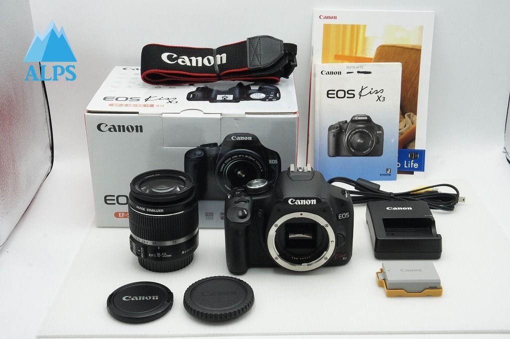 美品 Canon キヤノン EOS Kiss X3 + EF-S 18-55mm F3.5-5.6 IS