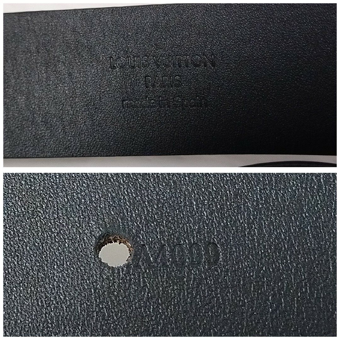 美品】ルイヴィトン カーフレザー サンチュール アナグラム ベルト