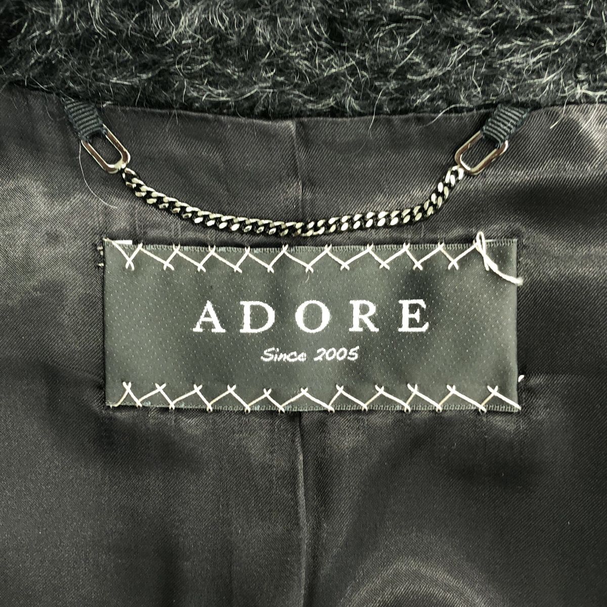 ADORE / アドーア | シャギー ダブルブレスト チェスター コート | 36  