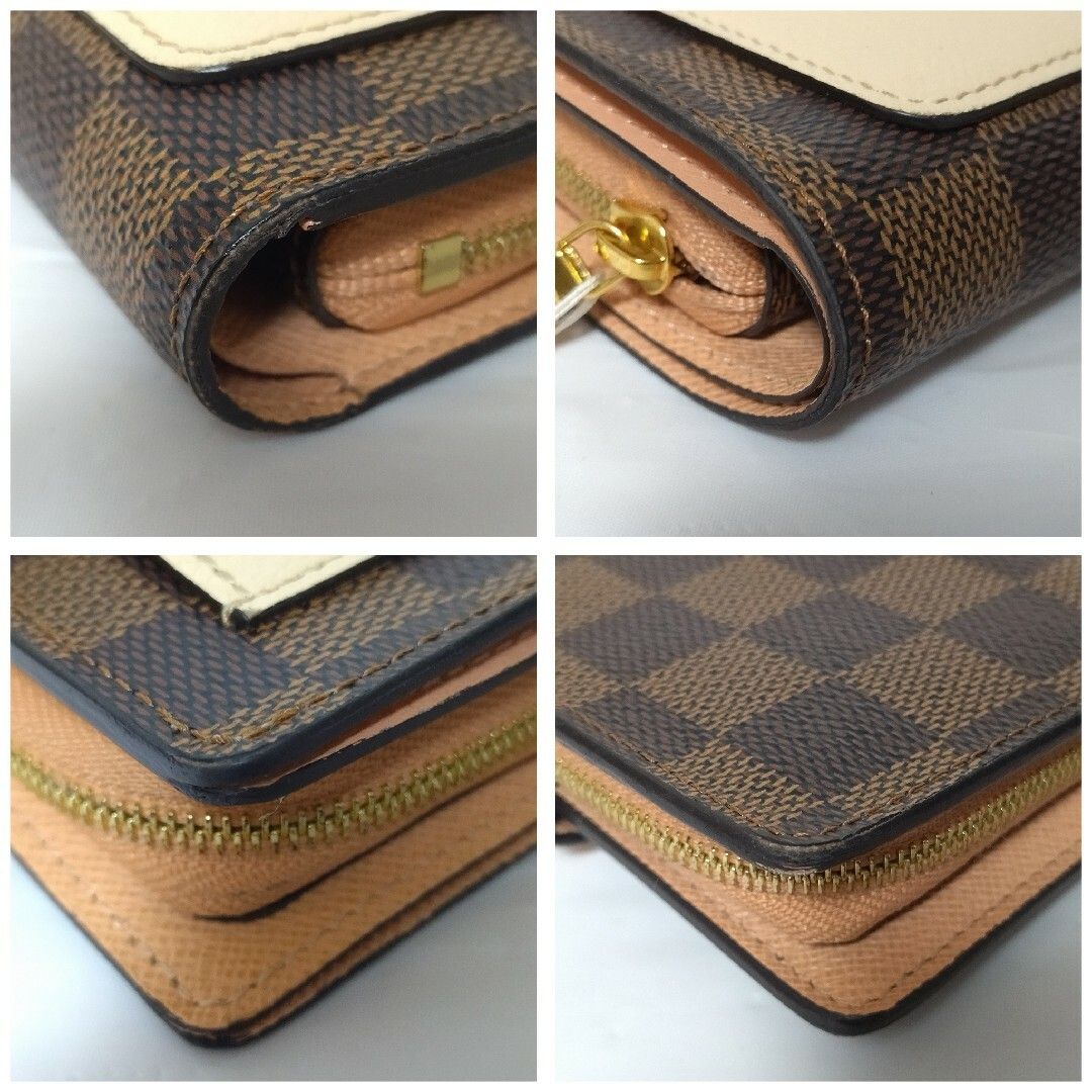 極美品】ルイヴィトン ダミエ ポルトフォイユジュリエット N60380