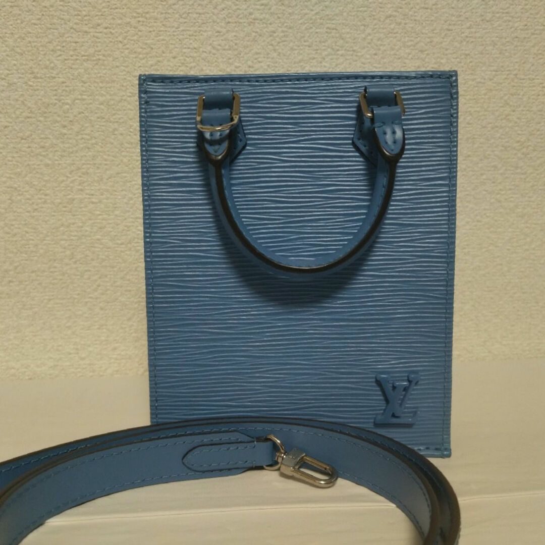 極美品】ルイヴィトン プティットサックプラ エピ ブルー M80167