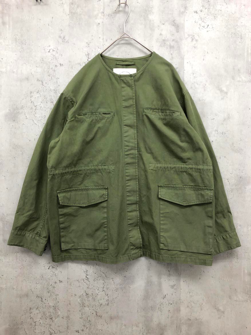 pual ce cin ピュアルセシン 85202333 完売品 ノーカラー ブルゾン