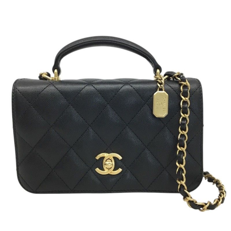 CHANEL【シャネル】トップハンドル 2WAYバッグ チェーンショルダー