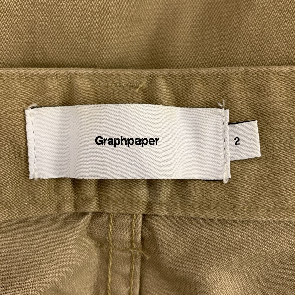 Graphpaper ミリタリークロス ベルテッド パンツ 2 ブラック 廃盤 Graphpaper ミリタリークロス ベルテッド パンツ 2 ブラック 廃盤