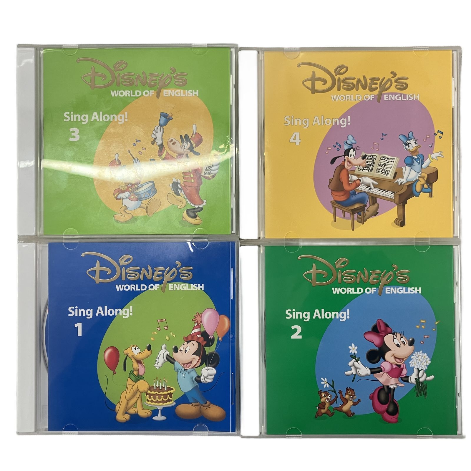 ディズニー英語　Ｓ　シング・アロング　Ｄ　ストレート・プレイDVD セット DWE 2017年頃 ストレートプレイ シングアロング DVD版 ディズニー 英語
