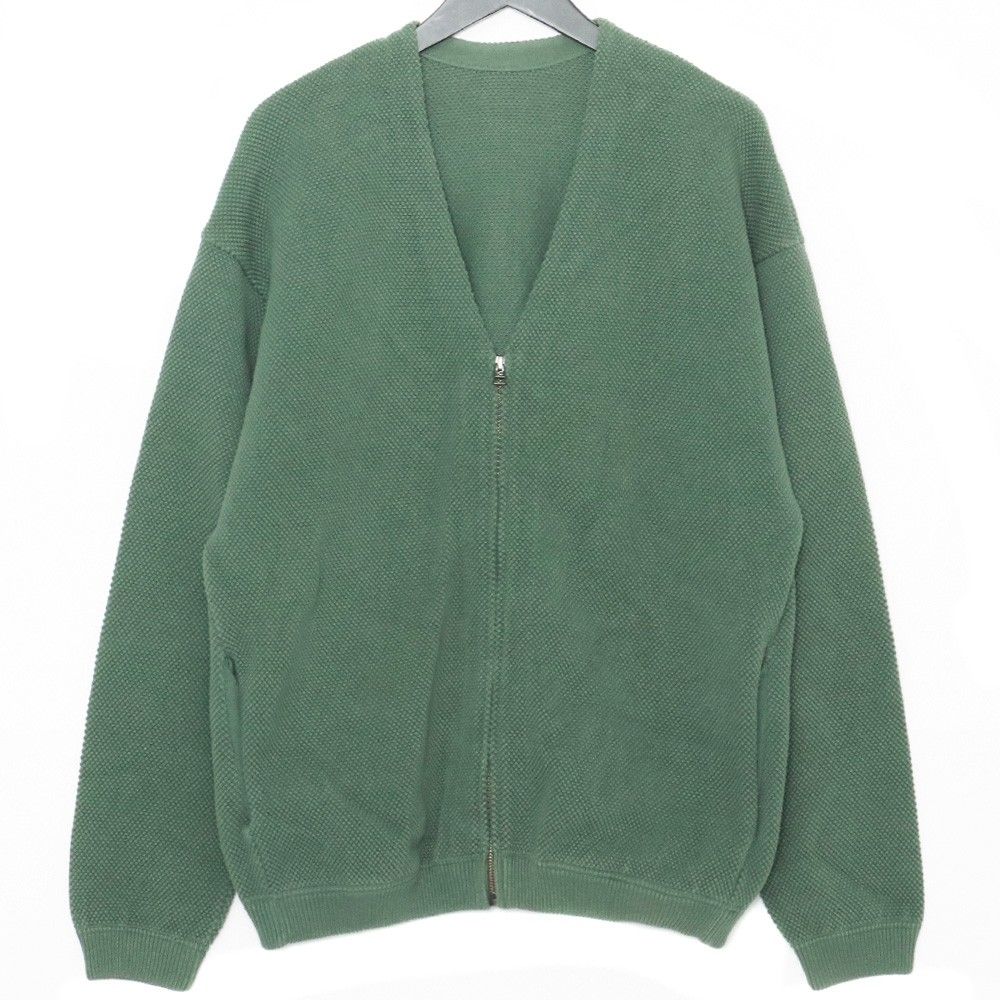 CREPUSCULE moss stitch cardigan サイズ2 グリーン 1901-002 - メルカリ
