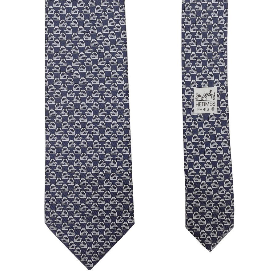 新品】エルメス HERMES ネクタイ シルクツイルタイ 8CM《 HORSE TALK
