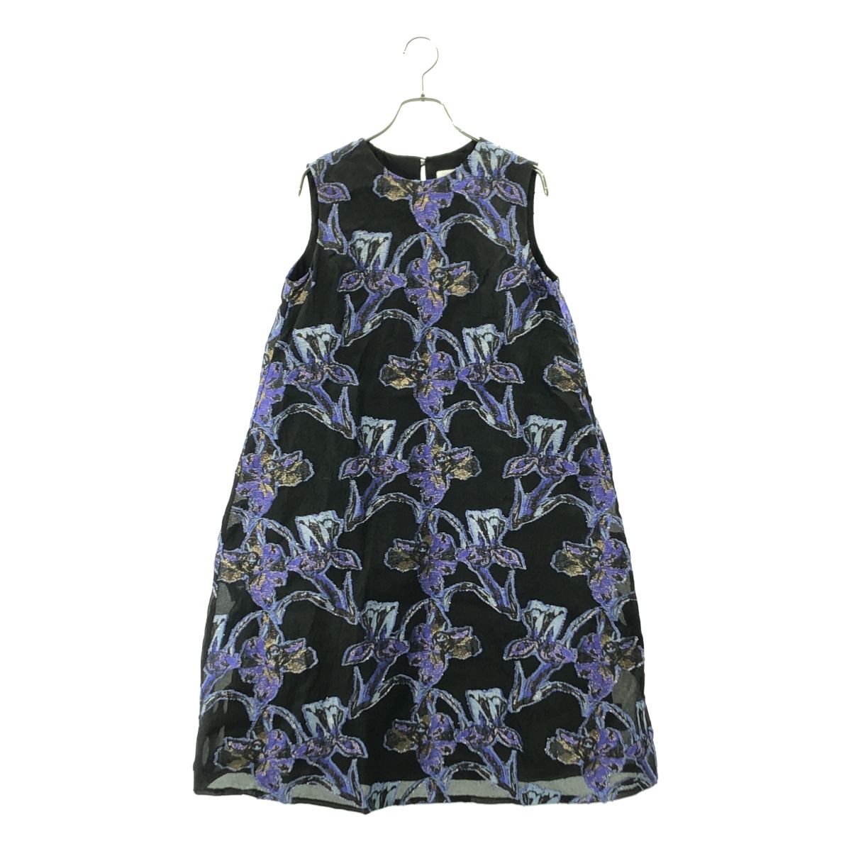 【未使用タグ付き】ADORE フラワージャガードワンピース ノースリーブ 38 美品】 ADORE / アドーア | フラワージャガード ノースリーブ