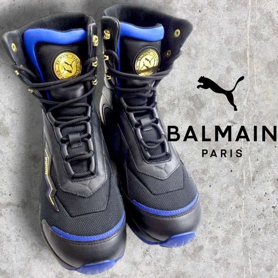 バルマンBalmain スニーカー　ブーツ PUMA プーマ BALMAIN バルマン CELL ステラー ミッド ウィメンズ