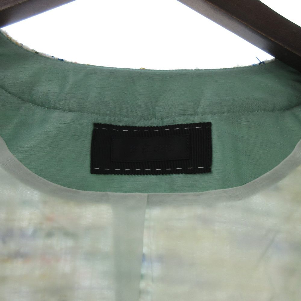 トゥービーシック TO BE CHIC 美品 ジャケット ノーカラー ツイード