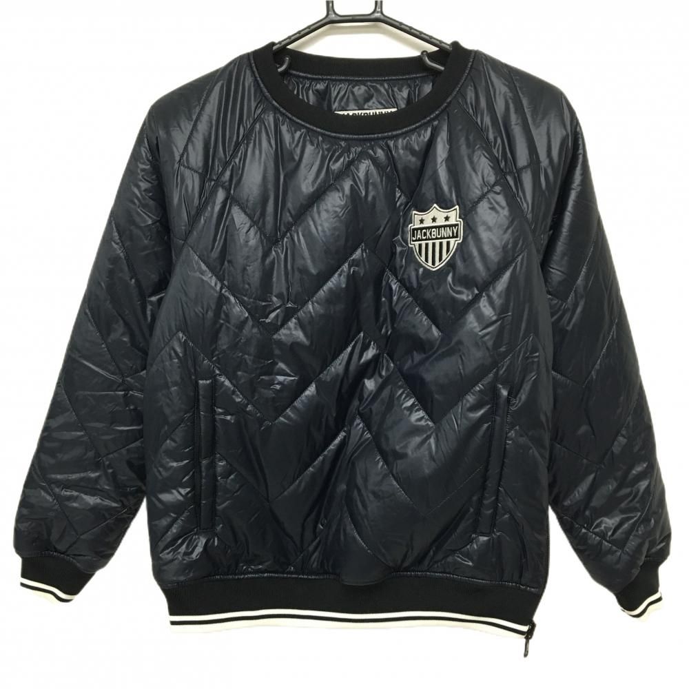 美品】ジャックバニー 中綿リバーシブルスニード 黒×白 裏ボア