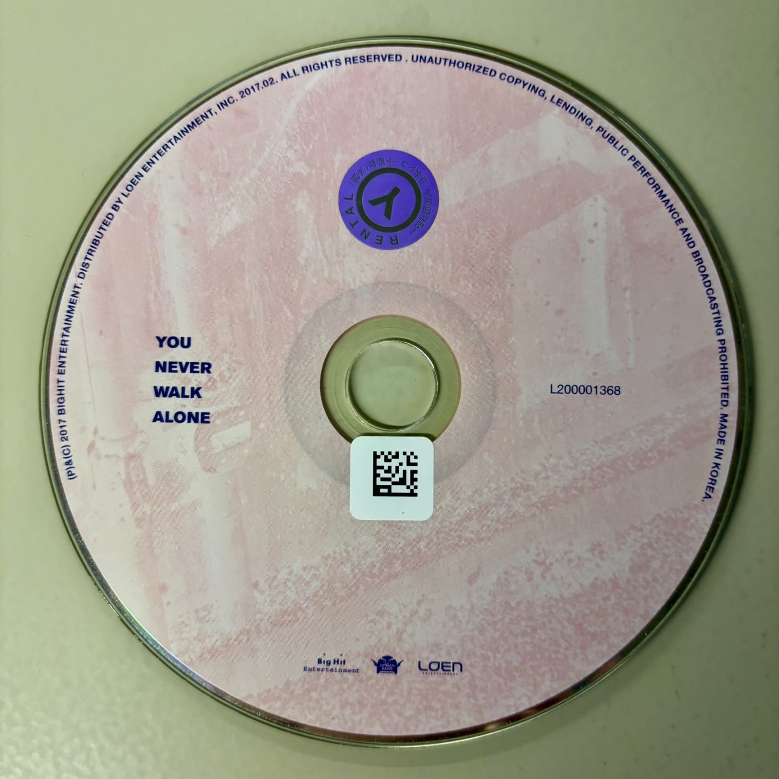 BTS YOU NEVER WALK ALONE サイン入り BTS YOU NEVER WALK ALONE サイン入り