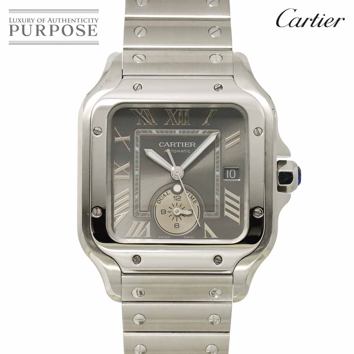 カルティエ Cartier サントスドゥカルティエ デュアルタイム ウォッチ 