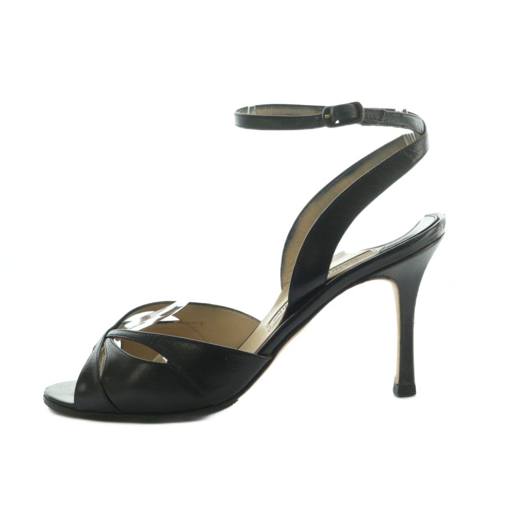 マノロブラニク MANOLO BLAHNIK サンダル ピンヒール ストラップ 35