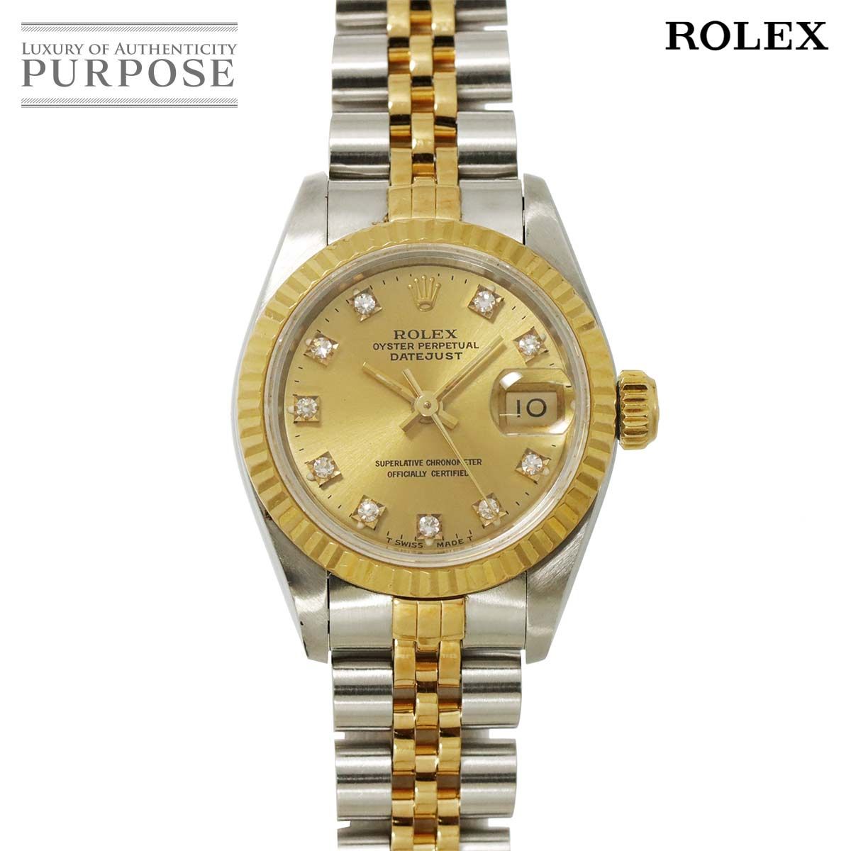 ロレックス ROLEX デイトジャスト コンビ 69173G C番 レディース