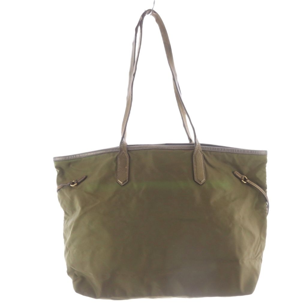 プラダ　PRADA　ナイロン　ハンドバッグ　カーキ グリーン オリーブ プラダ PRADA ナイロン ショルダーバッグ トートバッグ ロゴ カーキ 緑