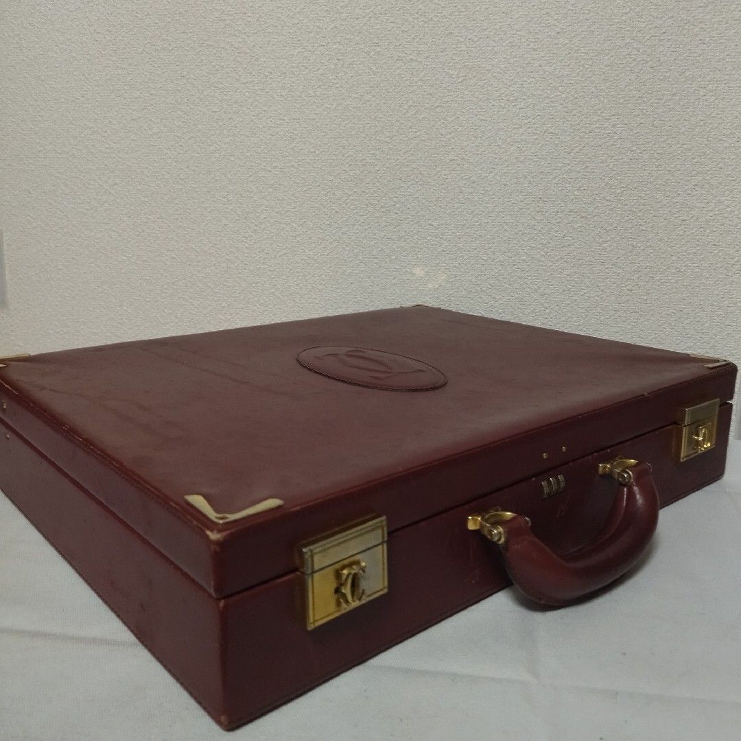 カルティエ マストライン アタッシュケース スーツケース ボルド