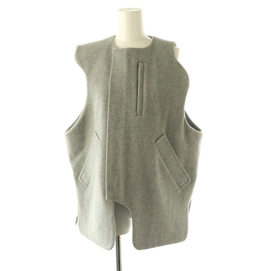 ナゴンスタンス nagonstans 25AW asymmetry vest ベスト ジップアップ