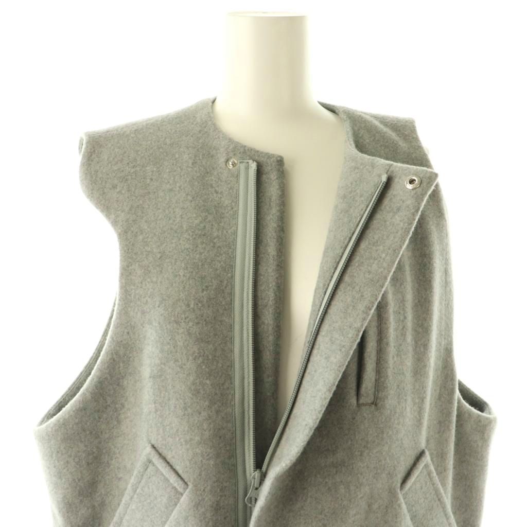ナゴンスタンス nagonstans 25AW asymmetry vest ベスト ジップアップ
