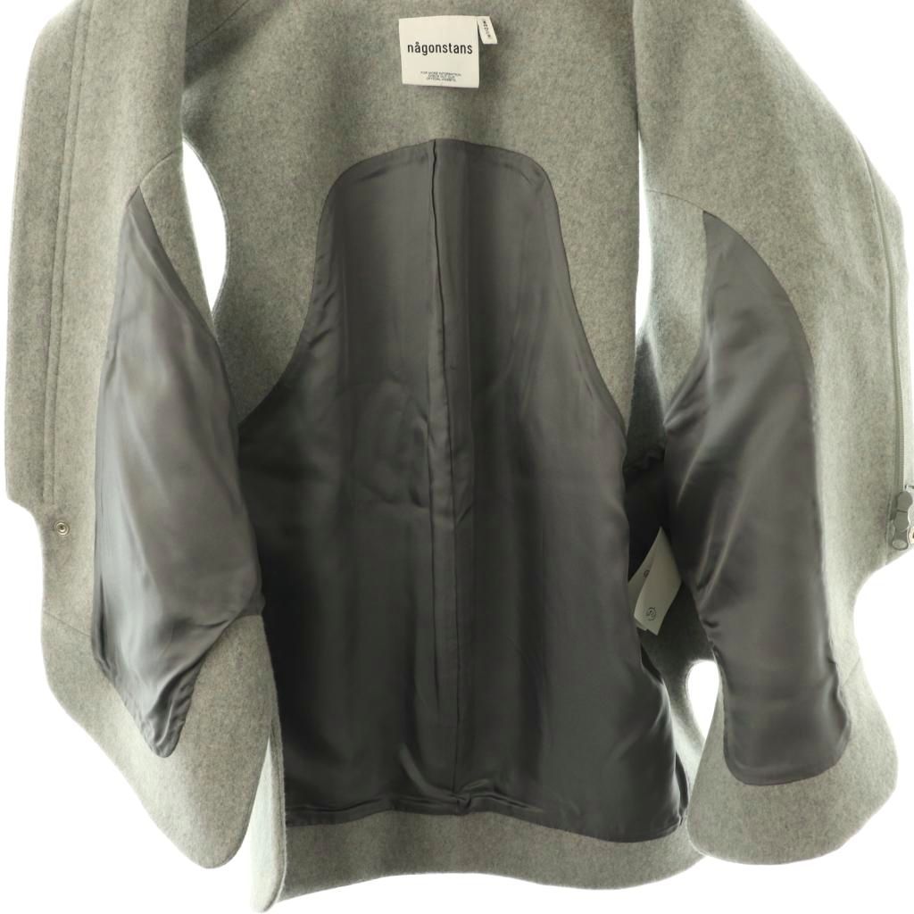 nagonstans asymmetry slit vest ベスト　グレー asymmetry vest｜M｜Sky｜jacket｜någonstans official online store