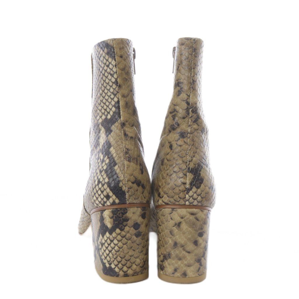 ピッピシック PIPPICHIC ブーツ ショート チャンキーヒール パイソン柄
