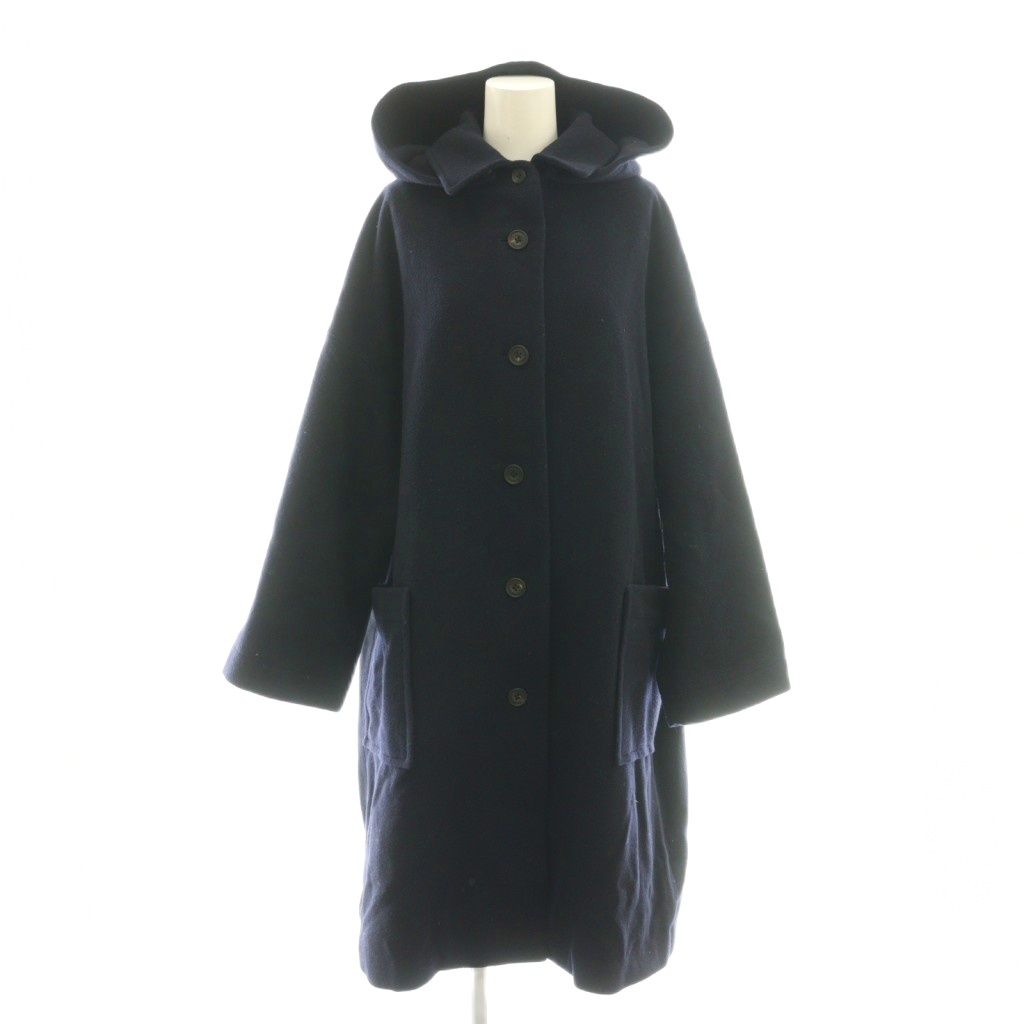 メゾンドソイル maison de soil フード付き ウールコート ロング 1