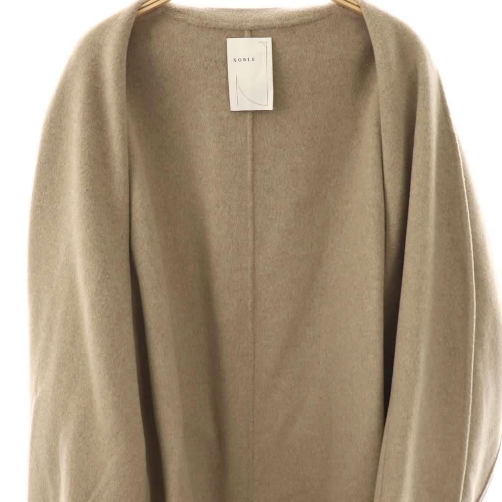 ノーブル NOBLE 24AW Super160sパフスリーブロングコート ガウンコート