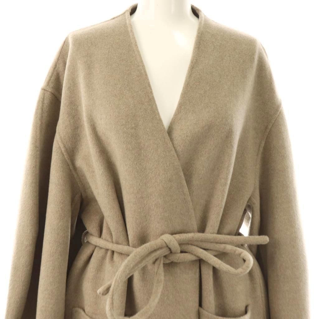 ノーブル NOBLE 24AW Super160sパフスリーブロングコート ガウンコート