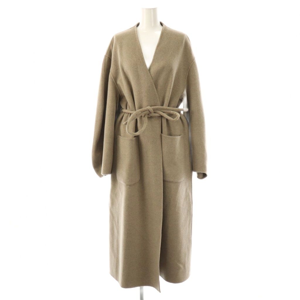 ノーブル NOBLE 24AW Super160sパフスリーブロングコート ガウンコート