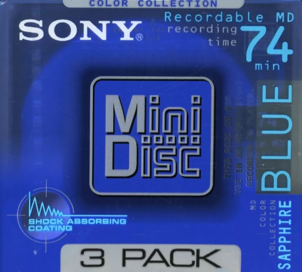 中古】MDディスク ソニー 録音用ミニディスク COLOR COLLECTION BLUE