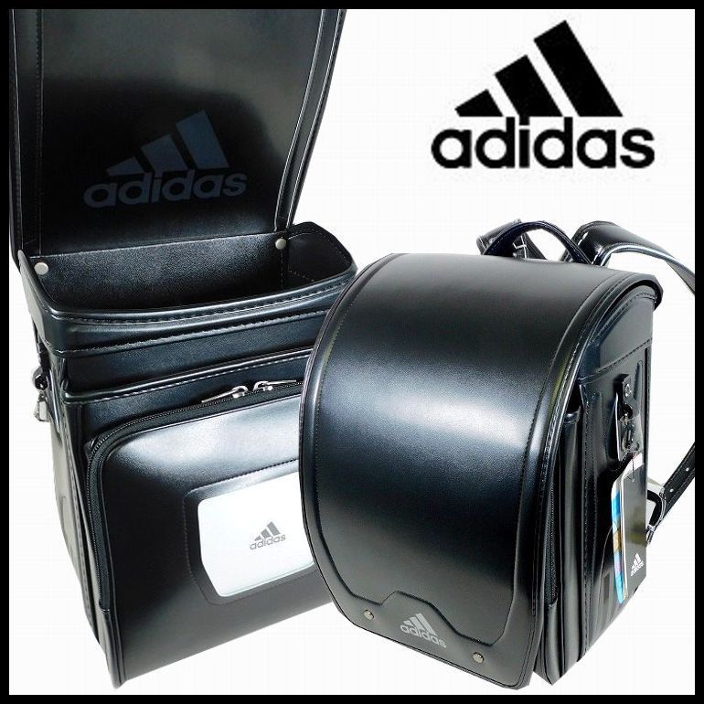 adidas  アディダス ランドセル　箱つき 新品 adidas アディダス ランドセル 男の子用 黒x黒 クラリーノF(人工