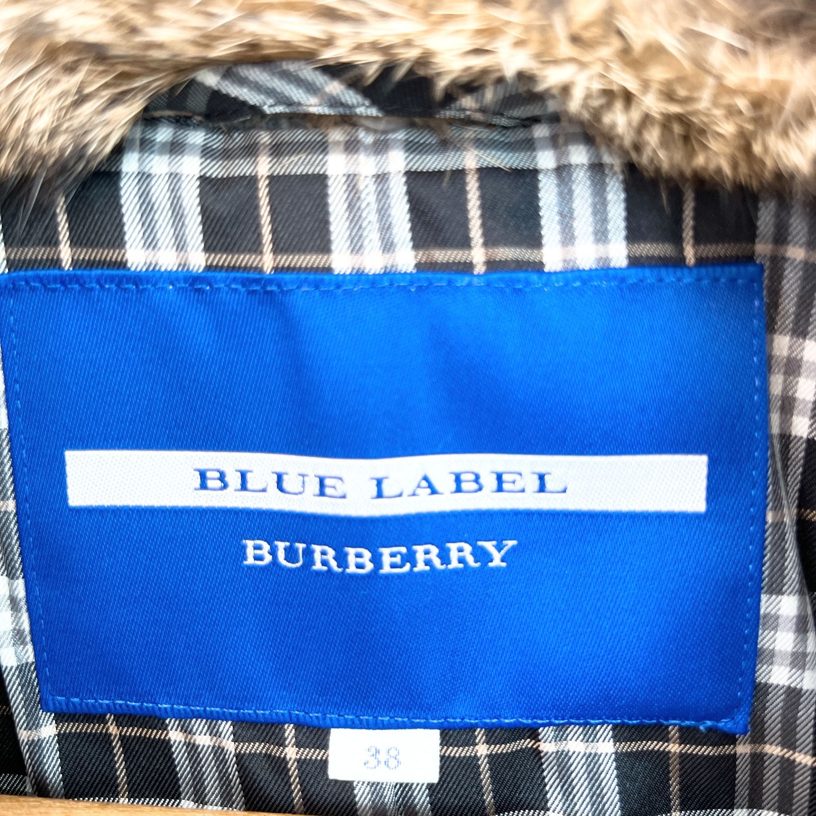 ✨美品ファー付✨BURBERRY バーバリーブルーレーベル ウールコートM 38 ✨ファー付✨BURBERRY バーバリーブルーレーベル ウールコートM 38