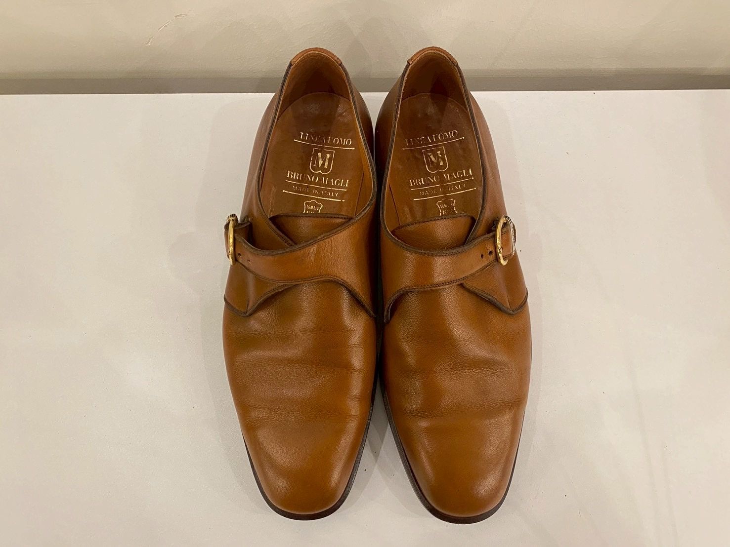 BRUNO MAGLI ブルーノ・マリ　シングルモンク　ブラウン　25センチ BRUNO MAGLI ブルーノ・マリ シングルモンク ブラウン 25センチ 【極美