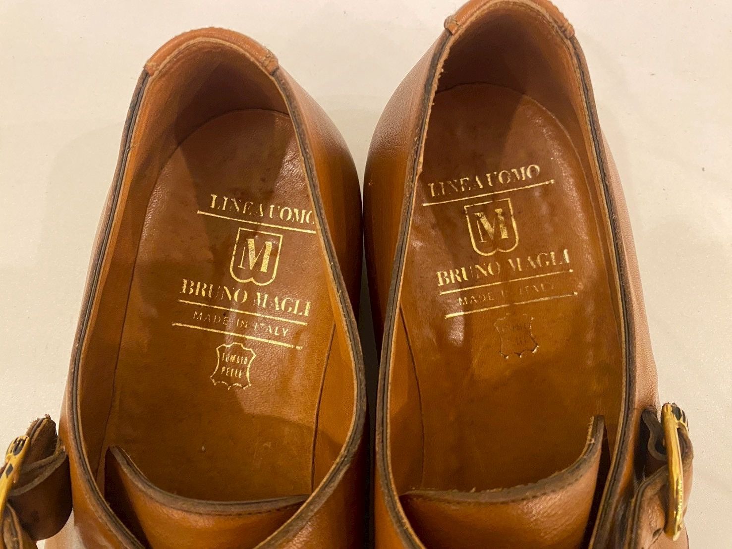 □BRUNO MAGLI ブルーノマリ シングルモンクストラップシューズ
