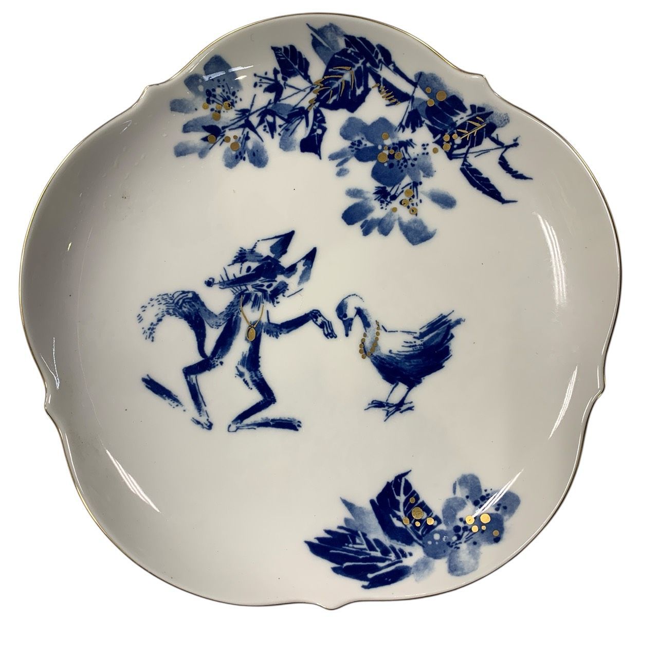 ♪3685 Meissen マイセン メモリアルプレート 1995年 ダチョウを盗んだ