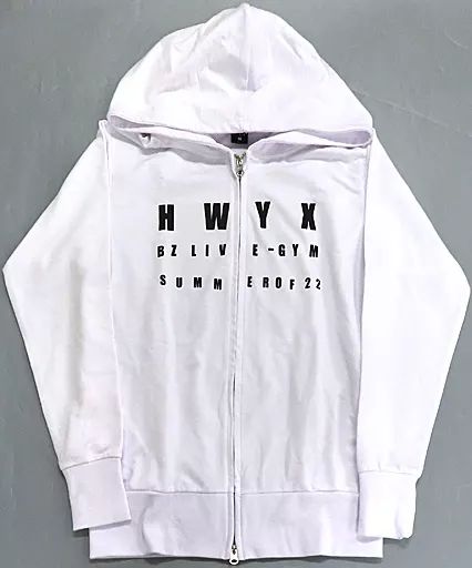 中古】衣類 B'z サマーパーカー ホワイト XLサイズ 「B'z LIVE-GYM