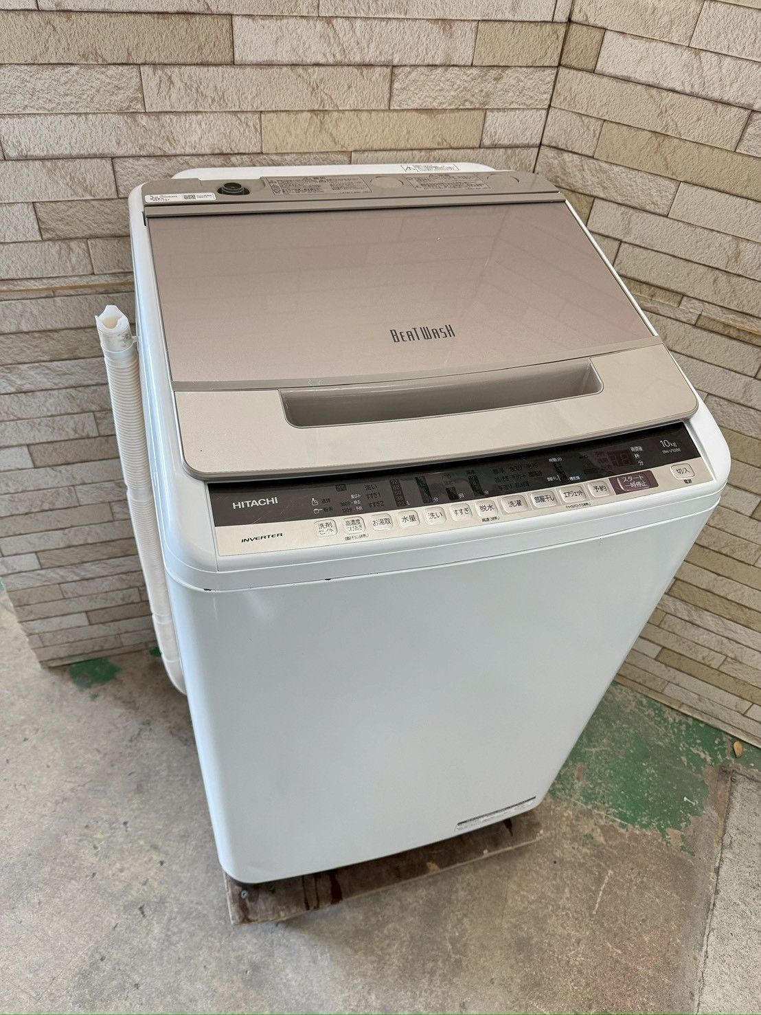 大阪送料無料☆3か月保障付き☆洗濯機☆日立☆10kg☆2020年☆BW-V100E 