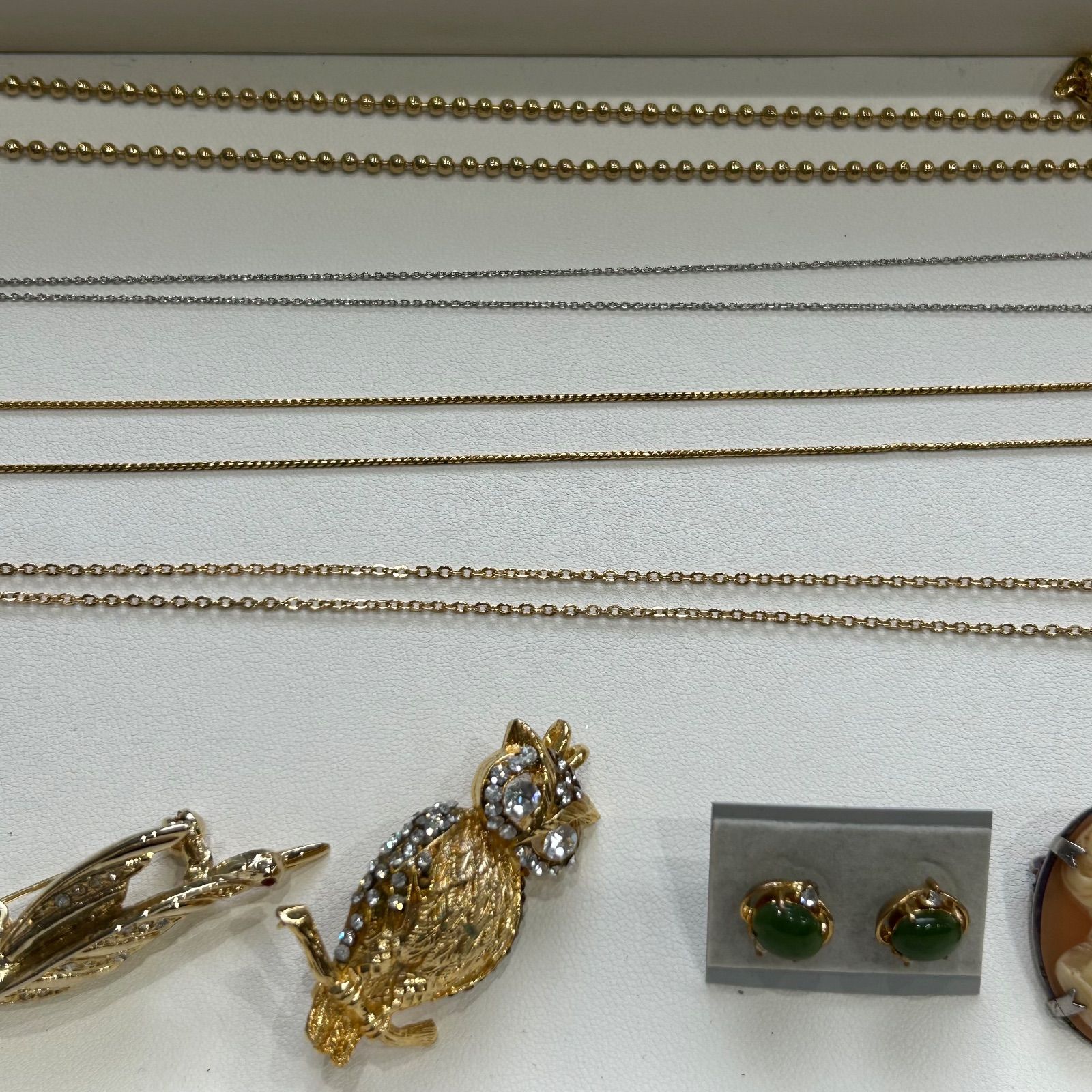 ⑦遺品整理 メッキアクセサリー アクセサリーおまとめ ネックレス 指輪