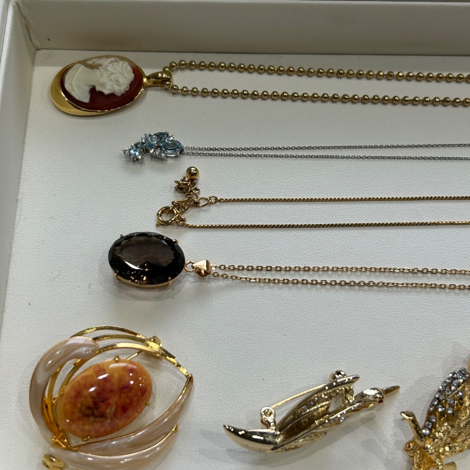 ⑦遺品整理 メッキアクセサリー アクセサリーおまとめ ネックレス 指輪