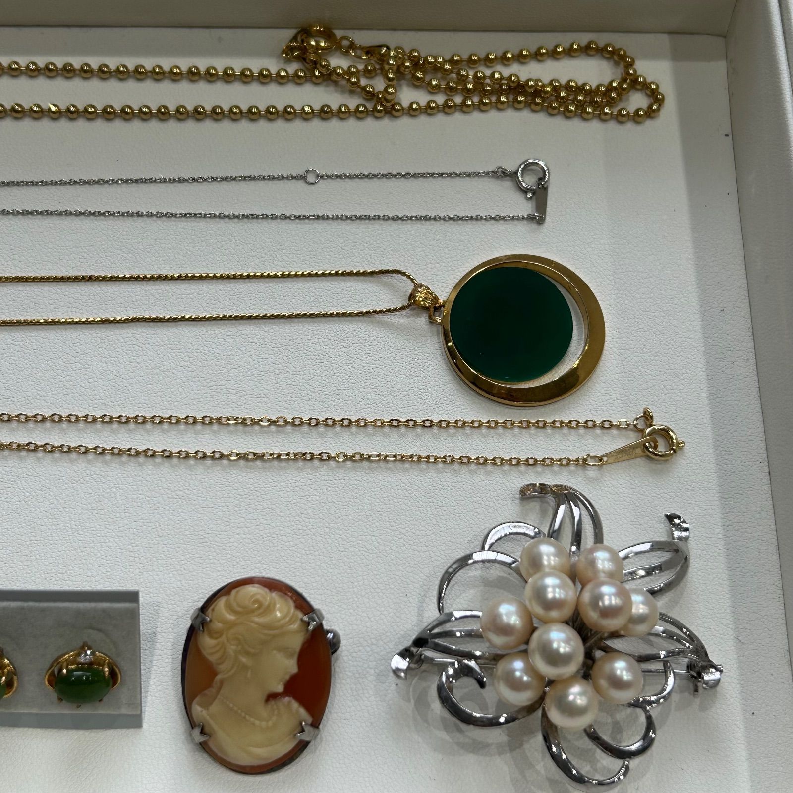 ⑦遺品整理 メッキアクセサリー アクセサリーおまとめ ネックレス 指輪