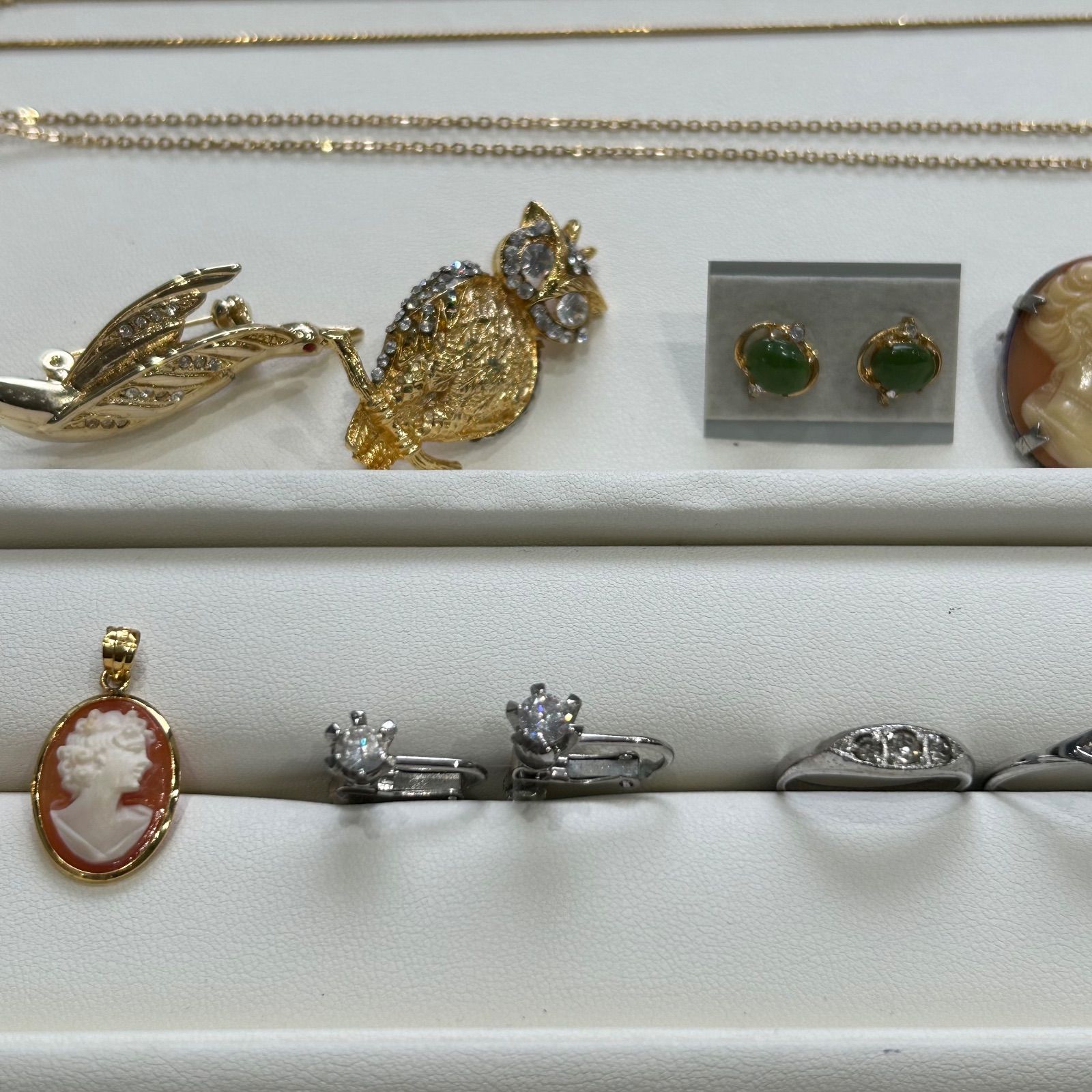 ⑦遺品整理 メッキアクセサリー アクセサリーおまとめ ネックレス 指輪