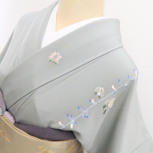 ❁tomihisa❁新品 本加賀友禅 松井眞夫 落款 着物“想いを繋いで染め出