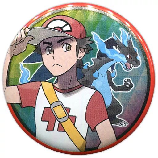 中古】バッジ・ピンズ(キャラクター) レッド＆メガリザードンX