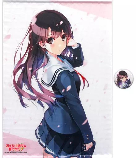 中古】タペストリー 加藤恵 B2タペストリー(缶バッジ付き) 「冴えない